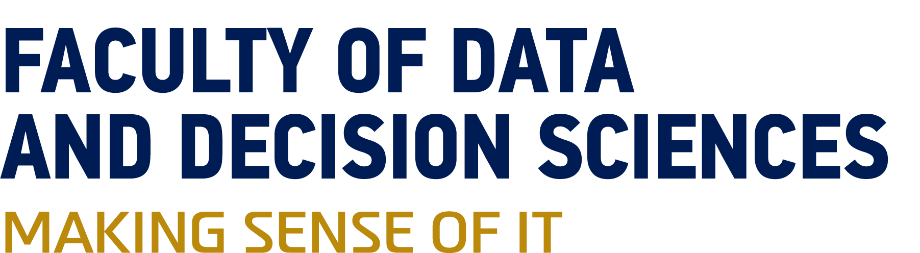 Faculty of Data and Decision Sciences Logo